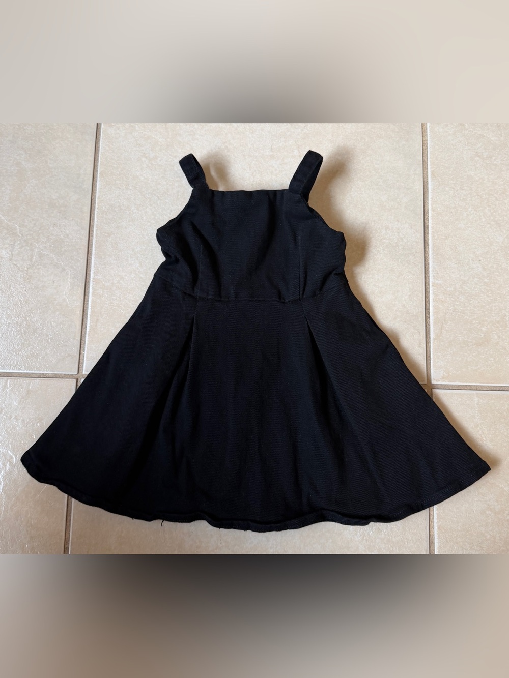 Copper Key Baby Girls Black Sleeveless Skater Dress Square Neck Size 2T